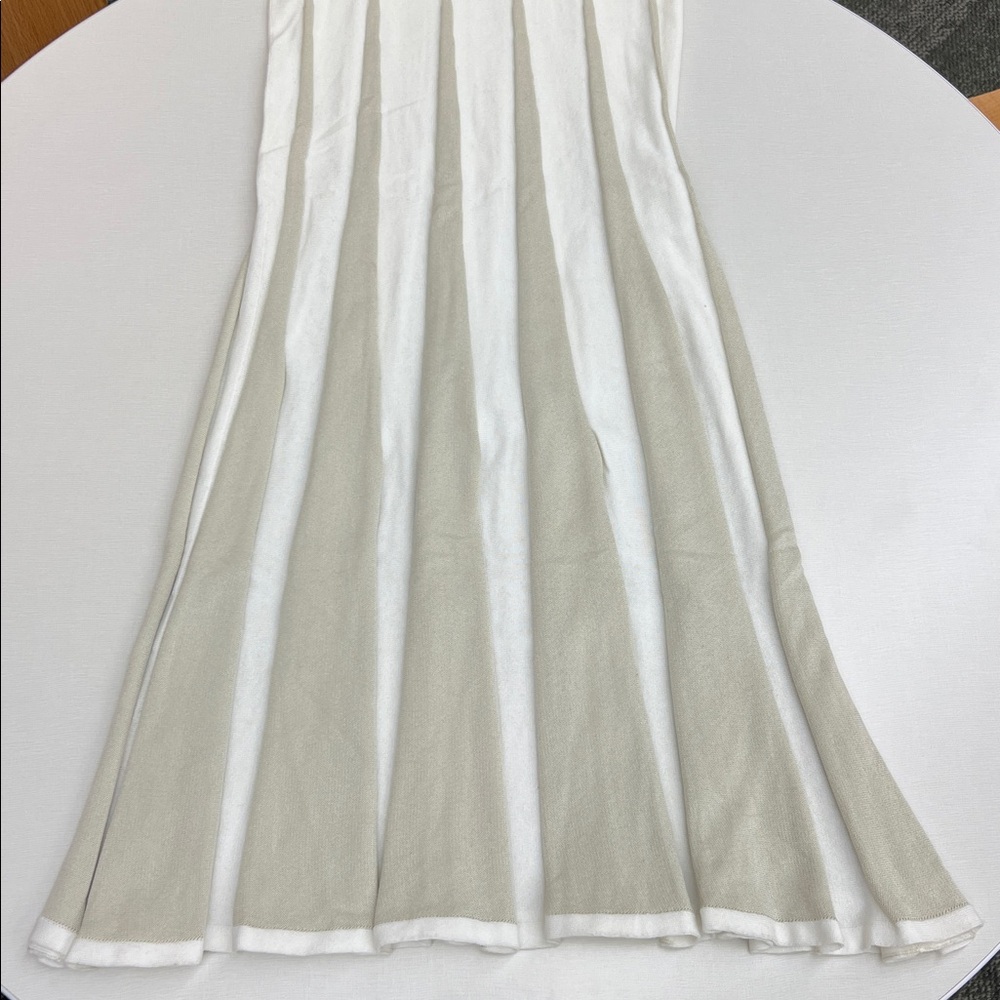 NEW with tag Peruvian Connection bianca midi pima cotton tank dress cream tan XS - Picture 5 of 9